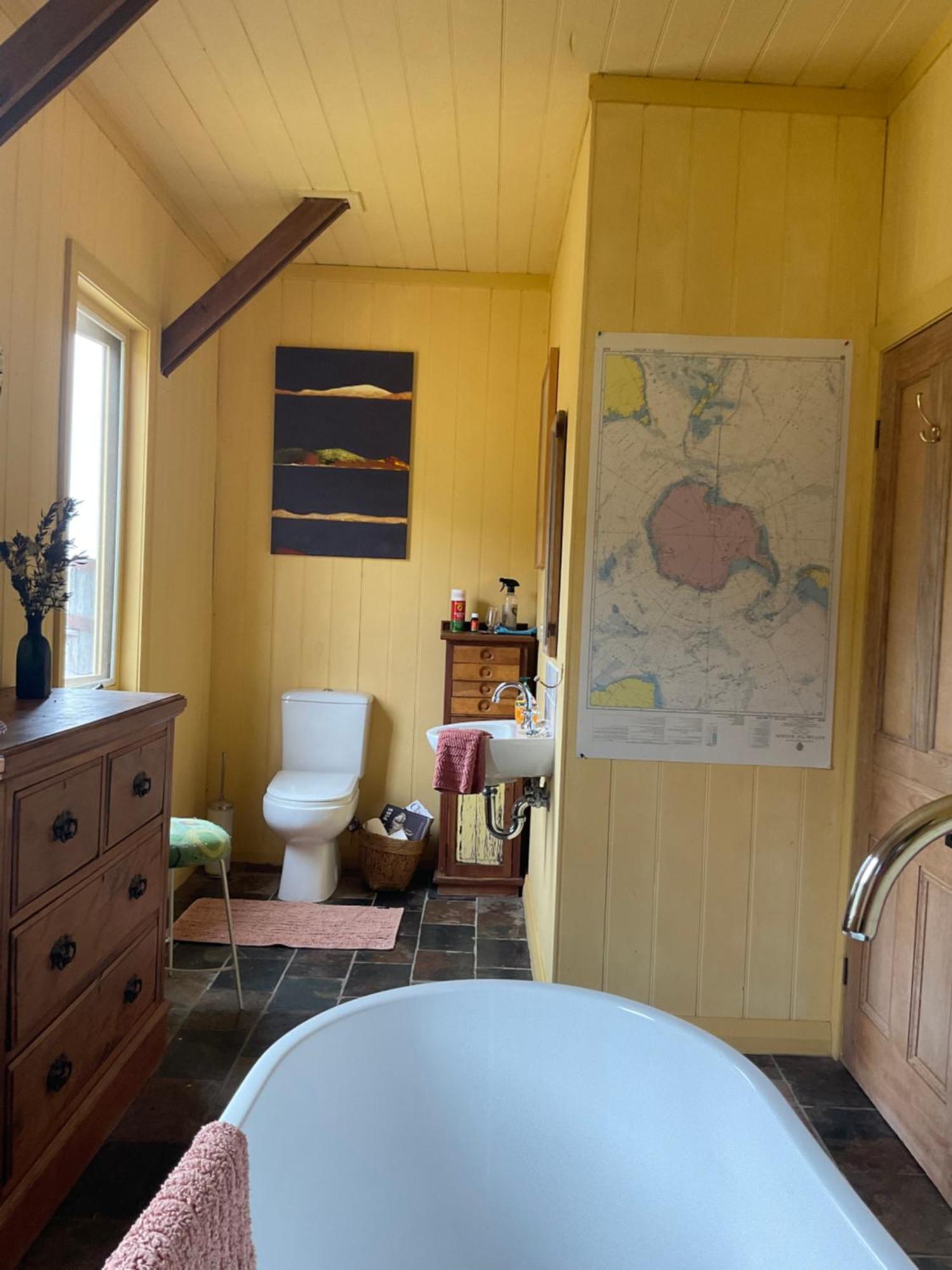 The Woolshed And Farmhouse Blue, Bruny Island Barnes Bay Bagian luar foto